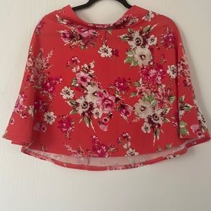 Skirt flowered Charlotte Russe xl for juniors stretchy